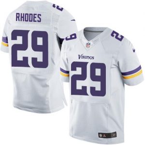Nike Vikings #29 Xavier Rhodes White Men's Stitched NFL Elite Jersey