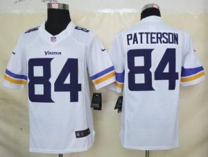 Nike Vikings #84 Cordarrelle Patterson White Men's Embroidered NFL Limited Jersey