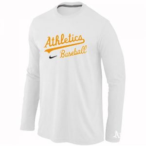 Oakland Athletics Long Sleeve MLB T-Shirt White
