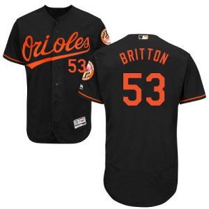 Orioles #53 Zach Britton Black Flexbase Authentic Collection Stitched MLB Jersey