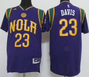 Pelicans #23 Anthony Davis Purple Pride Stitched NBA Jersey