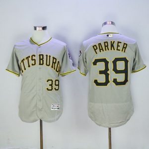 Pirates #39 Dave Parker Grey Flexbase Authentic Collection Stitched MLB Jersey