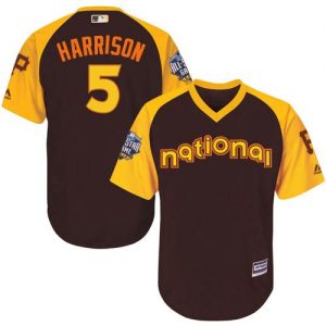 Pirates #5 Josh Harrison Brown 2016 All-Star National League Stitched Youth MLB Jersey