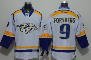 Predators #9 Filip Forsberg White Road Stitched NHL Jersey