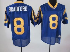 Rams #8 Sam Bradford Baby Blue Alternate Stitched NFL Jersey