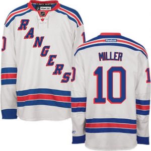 Rangers #10 J.T. Miller White Road Stitched NHL Jersey