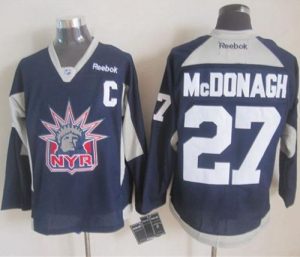 Rangers #27 Ryan McDonagh Navy Blue Statue of Liberty Practice Stitched NHL Jersey