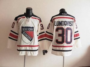 Rangers #30 Henrik Lundqvist Cream 2012 Winter Classic Embroidered NHL Jersey