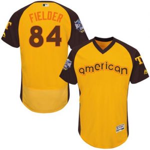 Rangers #84 Prince Fielder Gold Flexbase Authentic Collection 2016 All-Star American League Stitched MLB Jersey