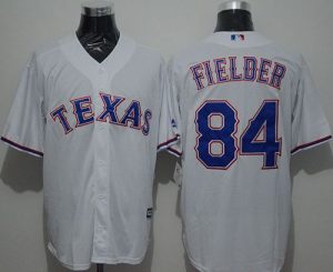 Rangers #84 Prince Fielder White New Cool Base Stitched MLB Jersey