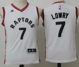 Raptors #7 Kyle Lowry White Youth Stitched NBA Jersey