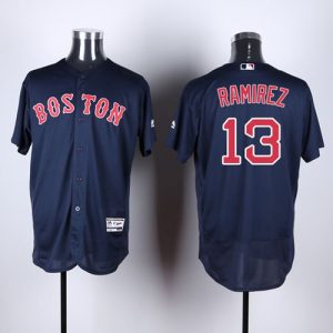 Red Sox #13 Hanley Ramirez Navy Blue Flexbase Authentic Collection Stitched MLB Jersey