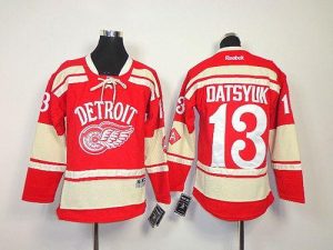 Red Wings #13 Pavel Datsyuk Red 2014 Winter Classic Embroidered Youth NHL Jersey