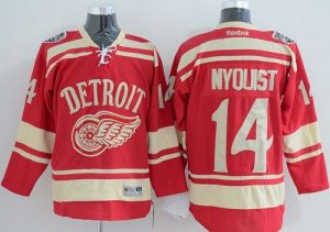 Red Wings #14 Gustav Nyquist Red 2014 Winter Classic Stitched NHL Jersey