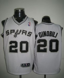 Revolution 30 Spurs #20 Manu Ginobili White Stitched NBA Jersey