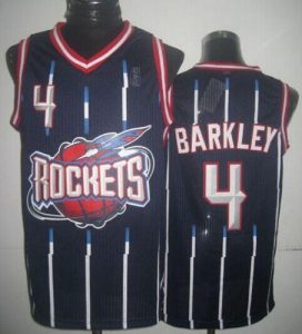 Rockets #4 Charles Barkley Navy Hardwood Classic Fashion Stitched NBA Jersey