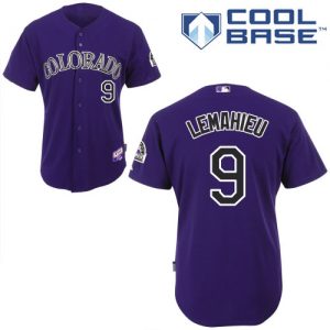 Rockies #9 DJ LeMahieu Purple Cool Base Stitched Youth MLB Jersey