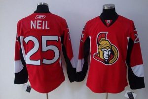 Senators #25 Chris Neil Embroidered Red NHL Jersey