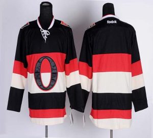 Senators Blank Black Third Embroidered NHL Jersey
