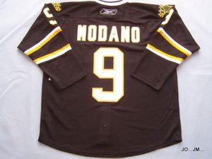 Stars #9 Mike Modano Embroidered Black NHL Jersey
