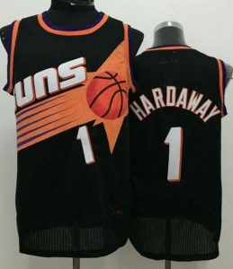 Suns #1 Penny Hardaway Black Throwback Stitched NBA Jersey