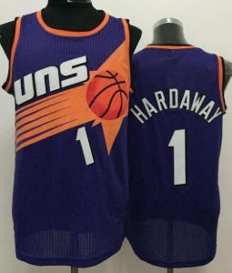 Suns #1 Penny Hardaway Purple Throwback Stitched NBA Jersey