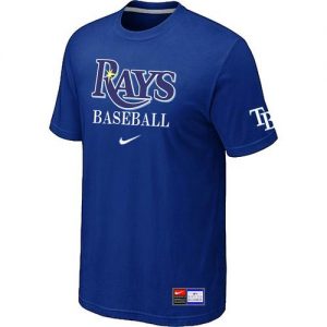 Tampa Bay Rays Nike Short Sleeve Practice MLB T-Shirts Blue