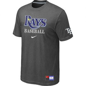 Tampa Bay Rays Nike Short Sleeve Practice MLB T-Shirts Crow Grey
