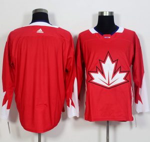 Team CA. Blank Red 2016 World Cup Stitched NHL Jersey