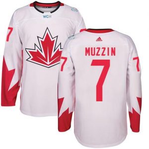 Team Canada #7 Jake Muzzin White 2016 World Cup Stitched Youth NHL Jersey