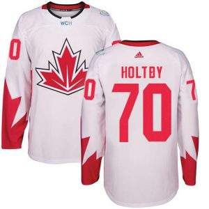 Team Canada #70 Braden Holtby White 2016 World Cup Stitched Youth NHL Jersey