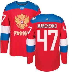 Team Russia #47 Alexey Marchenko Red 2016 World Cup Stitched NHL Jersey