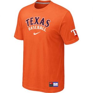 Texas Rangers Nike Short Sleeve Practice MLB T-Shirts Orange