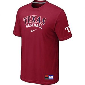 Texas Rangers Nike Short Sleeve Practice MLB T-Shirts Red