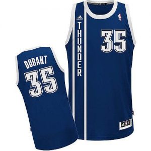 Thunder #35 Kevin Durant Blue Alternate Stitched NBA Jersey