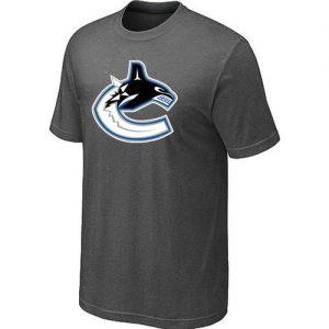 Vancouver Canucks Big & Tall Logo Crow Grey NHL T-Shirts