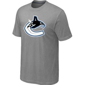 Vancouver Canucks Big & Tall Logo Grey NHL T-Shirts