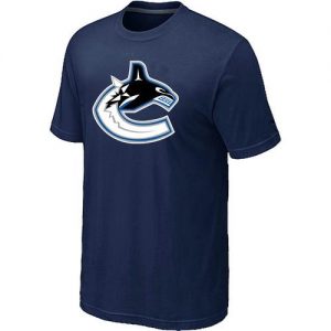 Vancouver Canucks Big & Tall Logo Midnight Blue NHL T-Shirts