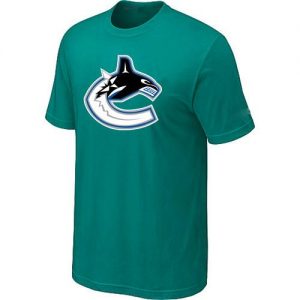 Vancouver Canucks Big & Tall Logo Teal Green NHL T-Shirts