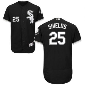 White Sox #25 James Shields Black Flexbase Authentic Collection Stitched MLB Jersey