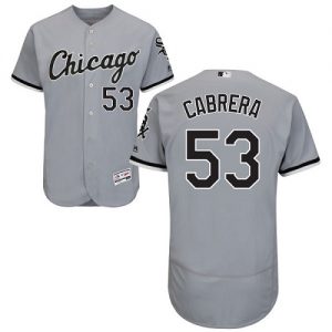 White Sox #53 Melky Cabrera Grey Flexbase Authentic Collection Stitched MLB Jerseys