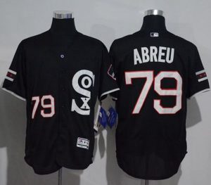 White Sox #79 Jose Abreu Black New Flexbase Authentic Collection Stitched MLB Jersey