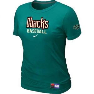 Women's Arizona Diamondbacks Nike Short Sleeve Practice MLB T-Shirts Teal Green