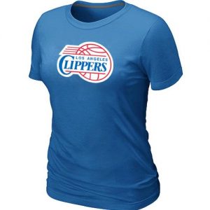 Women's Los Angeles Clippers Big & Tall Primary Logo T-Shirt Light Blue