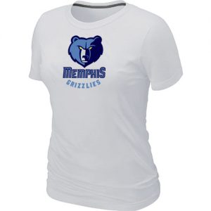 Women's NBA Memphis Grizzlies Big & Tall Primary Logo T-Shirt White
