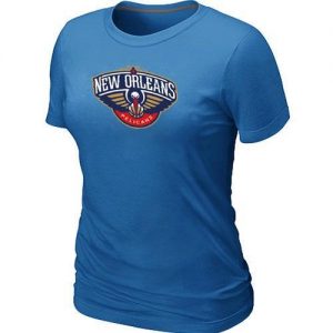 Women's New Orleans Pelicans Big & Tall Primary Logo T-Shirt Light Blue