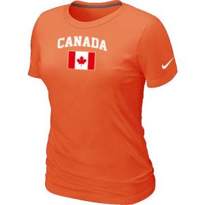 Women's Nike 2014 Olympics Canada Flag Collection Locker Room T-Shirt Orange