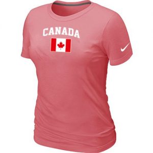 Women's Nike 2014 Olympics Canada Flag Collection Locker Room T-Shirt Pink