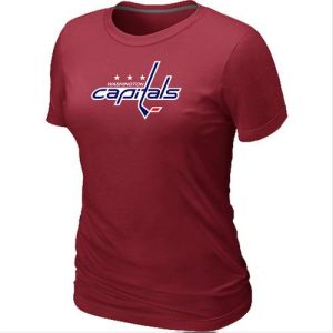 Women's Washington Capitals Big & Tall Logo Red NHL T-Shirts