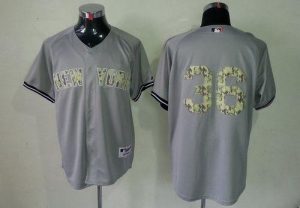 Yankees #36 Carlos Beltran Grey USMC Cool Base Stitched MLB Jersey